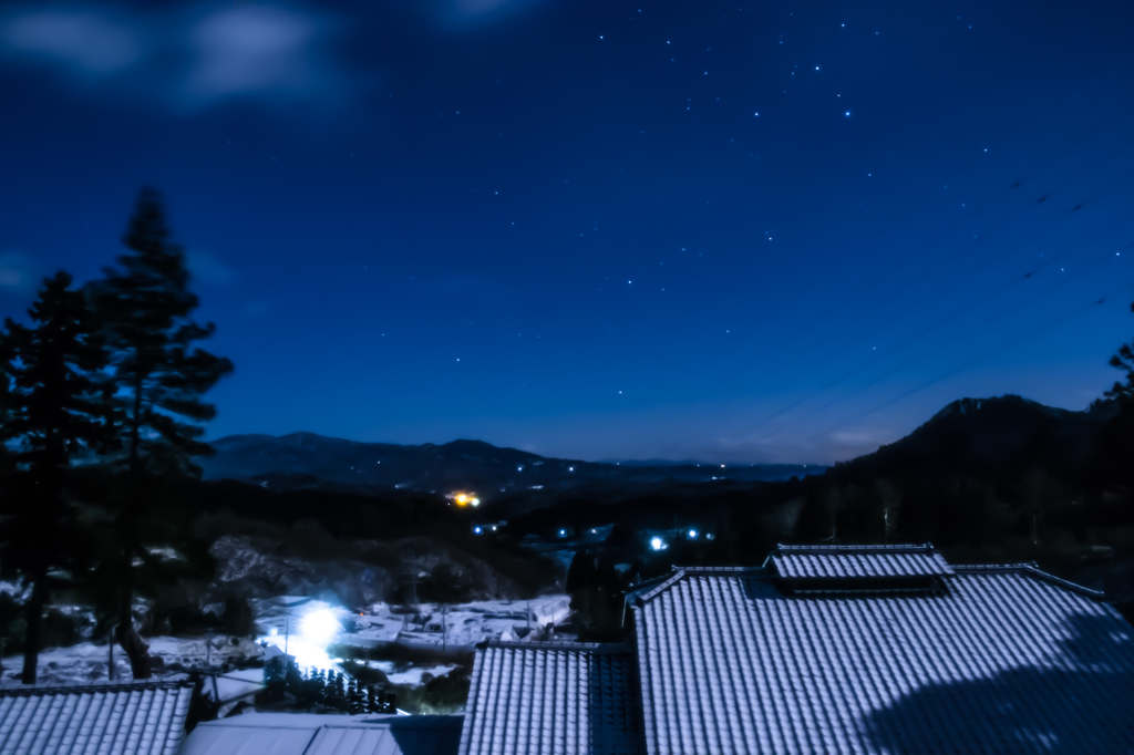 自宅の裏山から