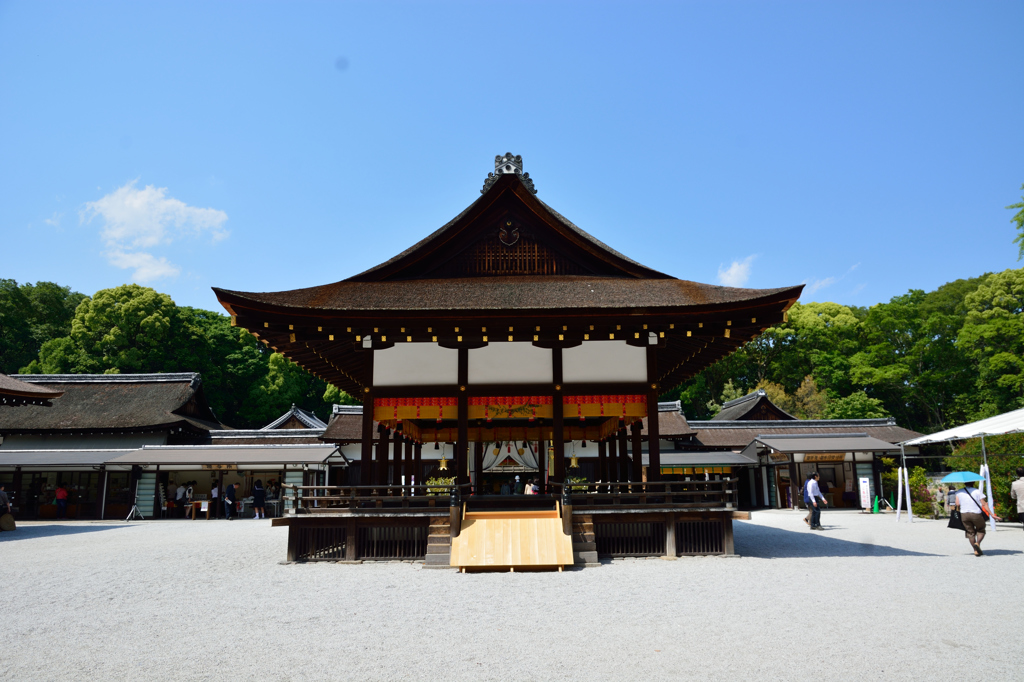 晴天の下鴨神社