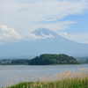 富士山　河口湖畔
