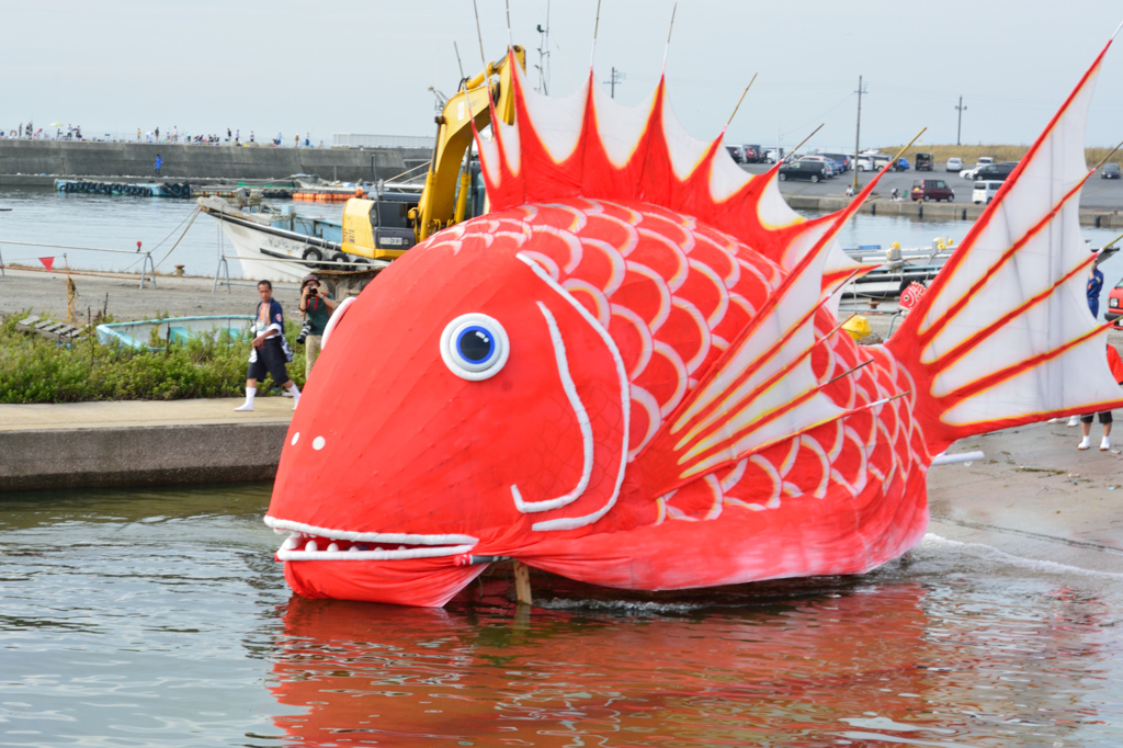 豊浜鯛祭り_いざ入水