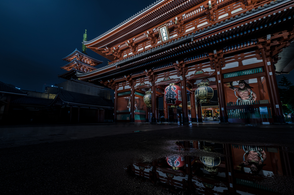 雨上がり。