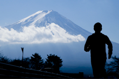 富士山と走る