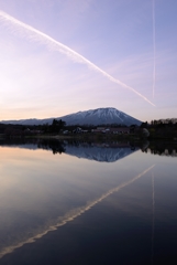 晩春の岩手山