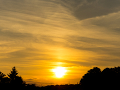 夕日と雲と散歩 ２