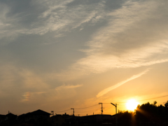 虹雲と散歩道