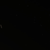 オリオン座と流れ星