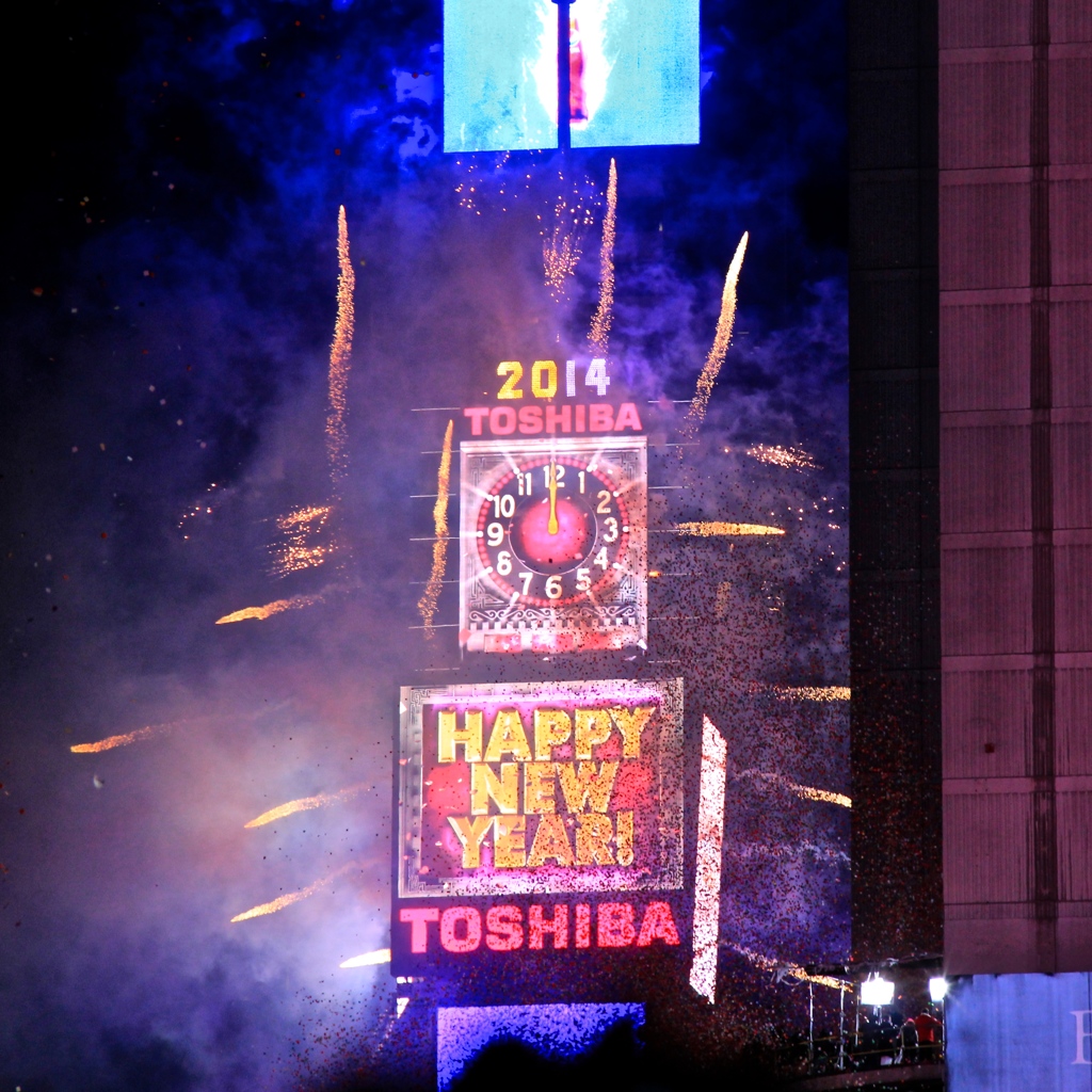 2014年　新年はタイムズスクエアで
