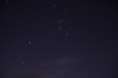 12月オリオン座と星星