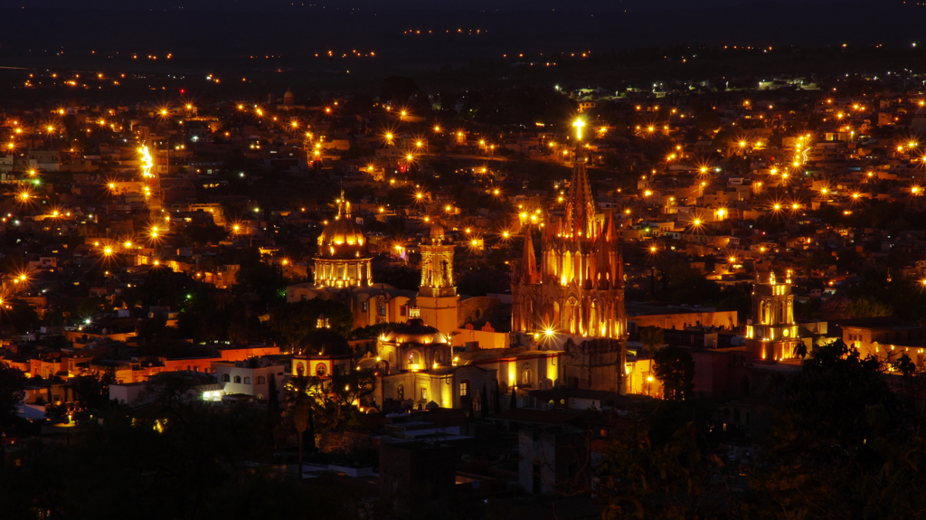 サンミゲル・デ・アジェンデの夜景