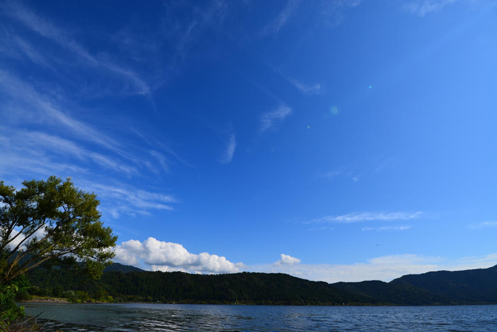 余呉の青空