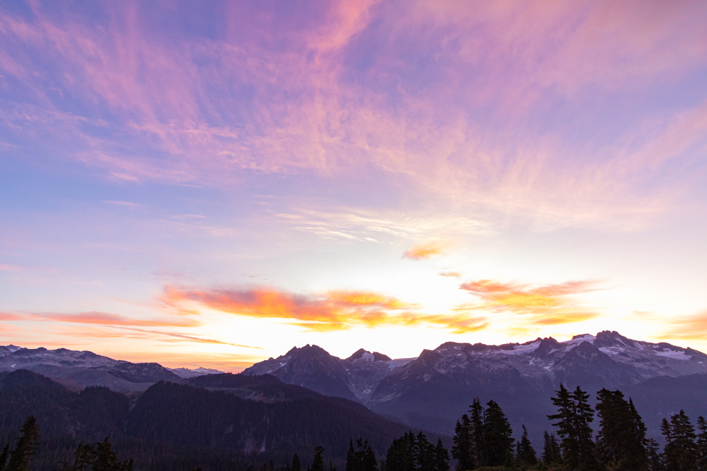 purple sunrise