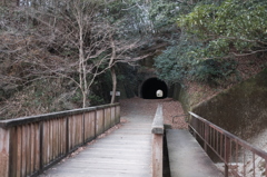 ＪＲ廃線跡_その6_木の橋とトンネル