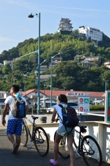 尾道の自転車の人々