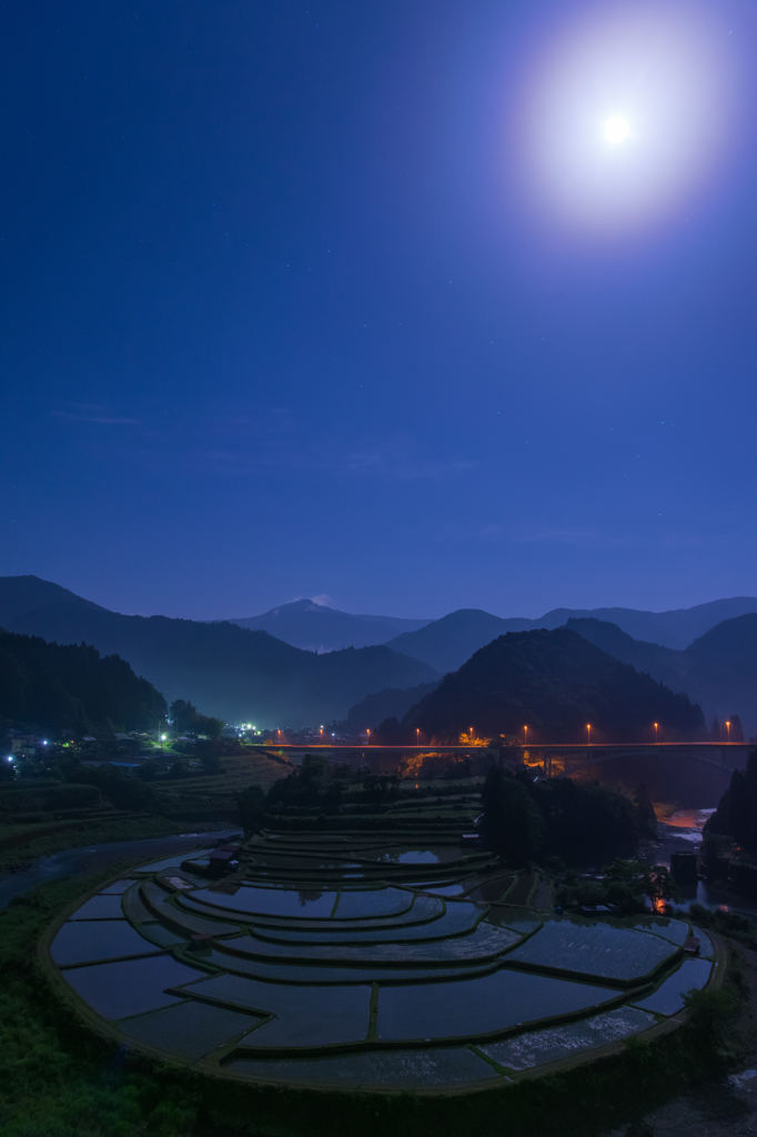 満月とあらぎ島