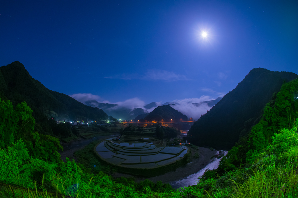 満月と星とあらぎ島