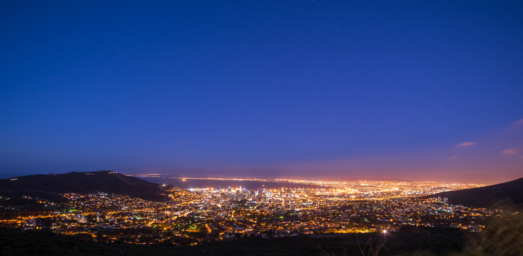 ケープタウンの夜景