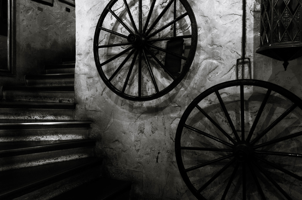 車輪と階段