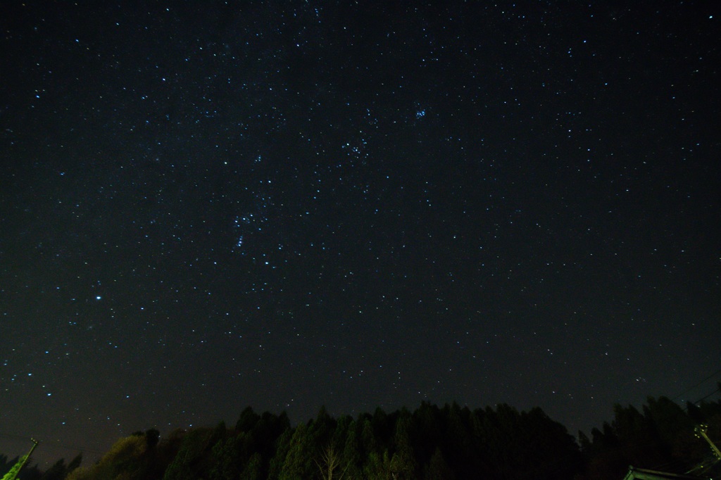 初冬の夜空