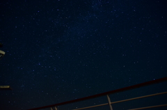 地中海上の星空