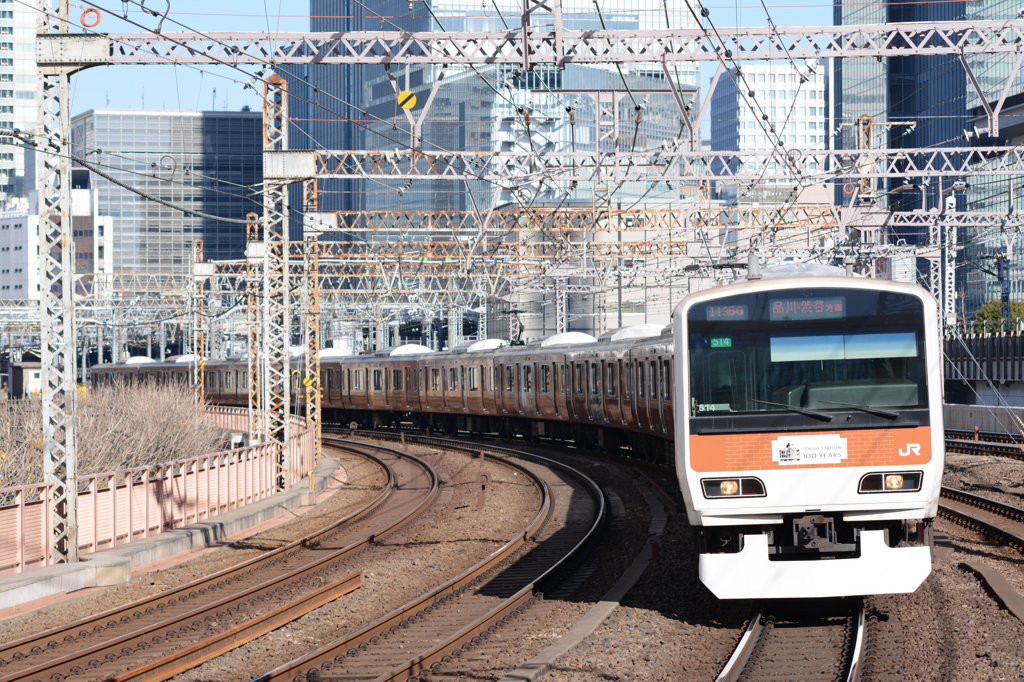 こちらは撮り直しの「東京駅100周年」。