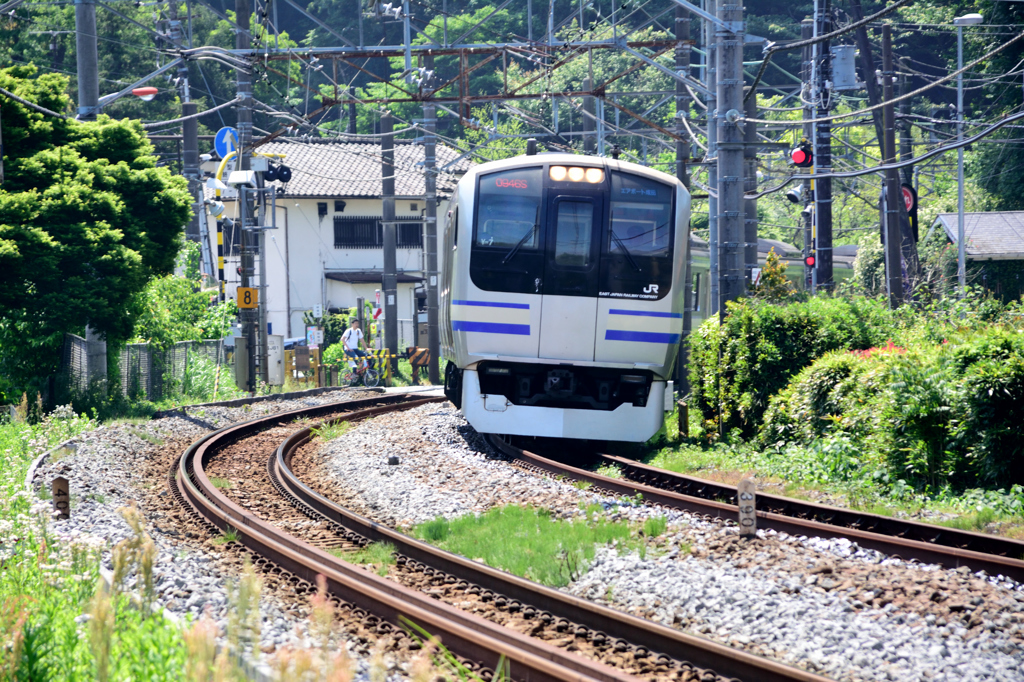 上り列車　E217系（エアポート成田）