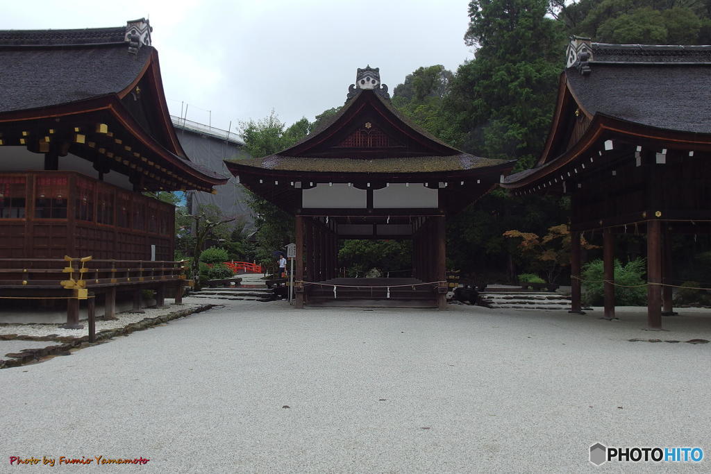 雨の上賀茂神社にて　その４