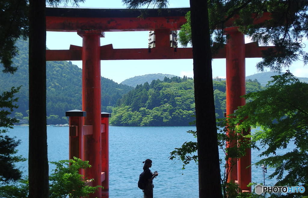 箱根神社にて　その４