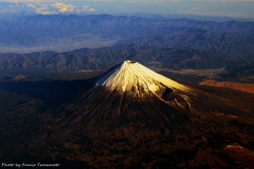 上空からの富士山 2019 師走 その１