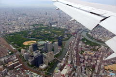 大阪城上空っ!!