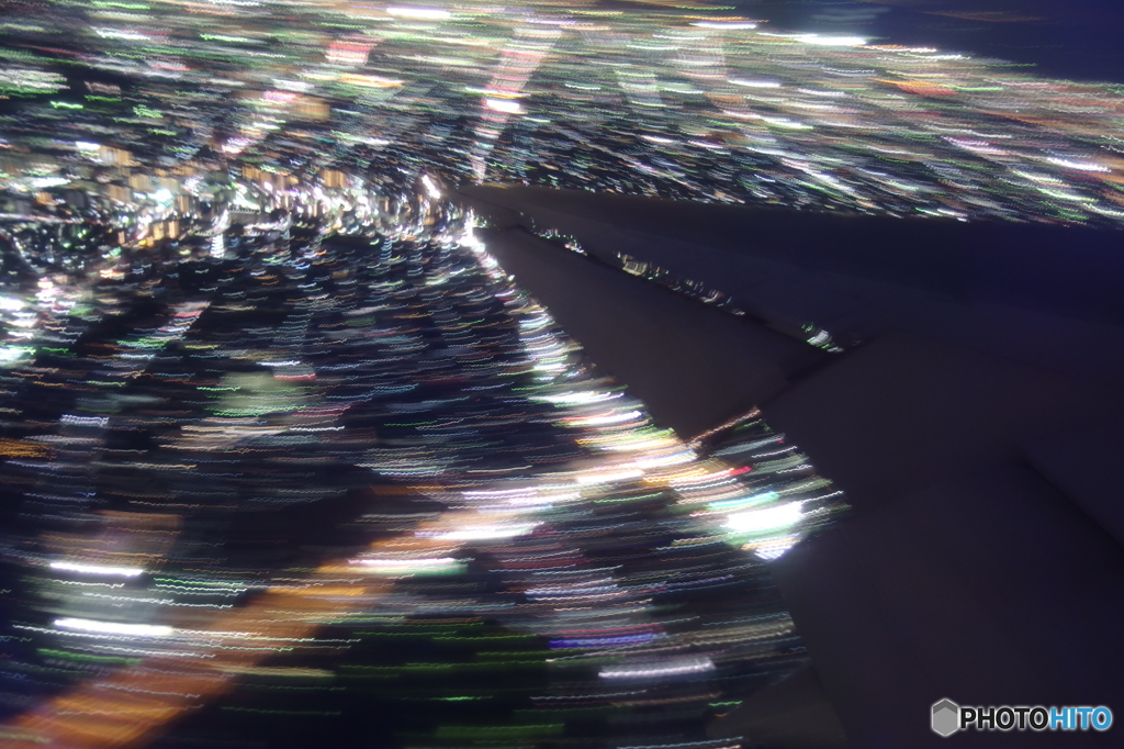 大阪空港上空　その２ (Jumps To Light Speed !)