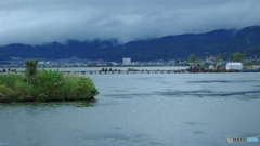 曇天の諏訪湖　その３