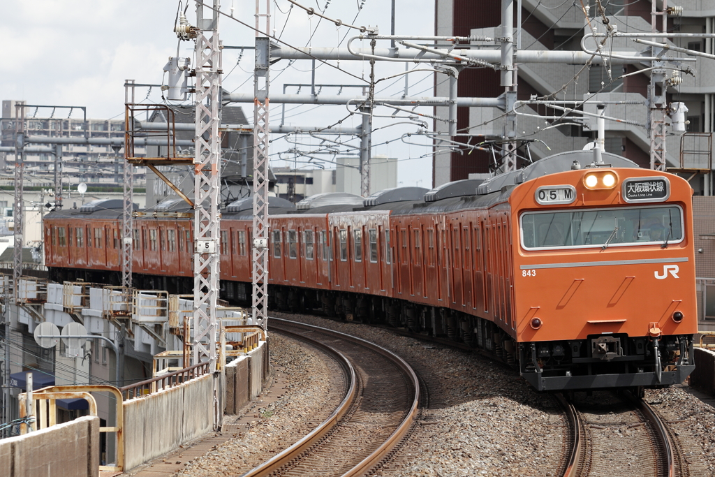 寺田町駅で