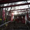 神社　絞り調整中