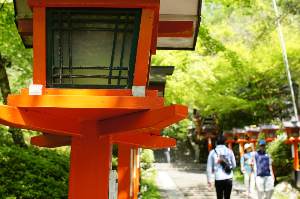 鞍馬寺　灯篭