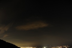 オリオンのある夜景