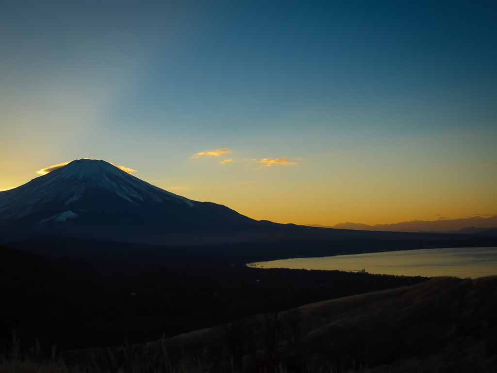 富士山の夕景
