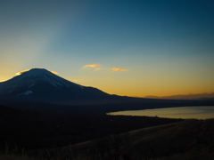 富士山の夕景