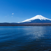 青い空と蒼い山中湖