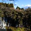 富士を望む滝