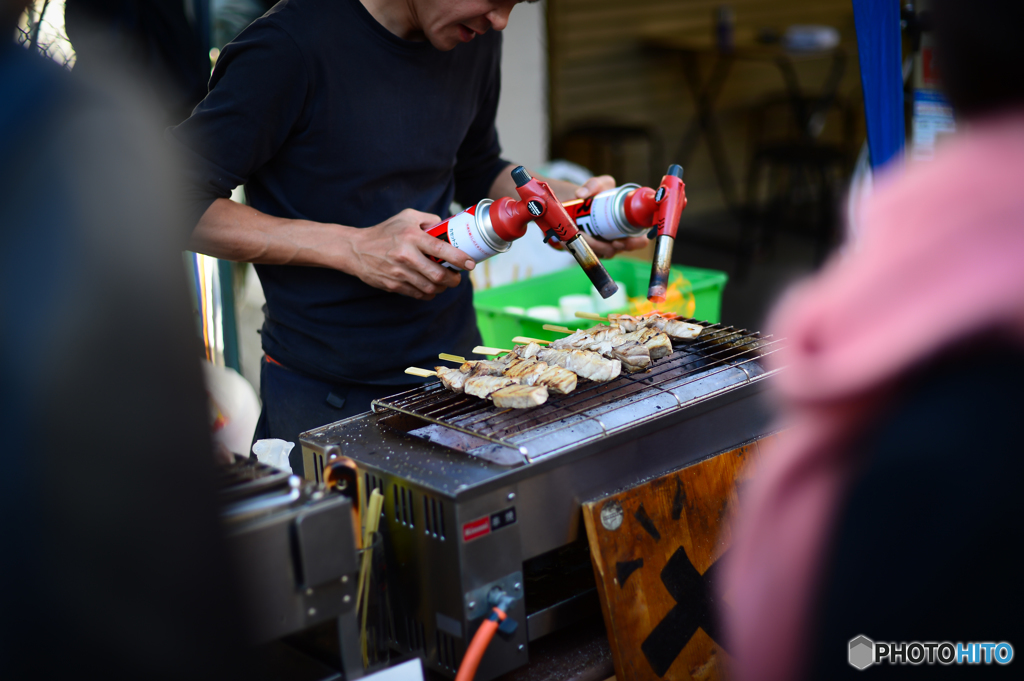 串焼き ～ Df＋NOKTONにて築地場外市場散策