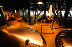 ビール工場にて