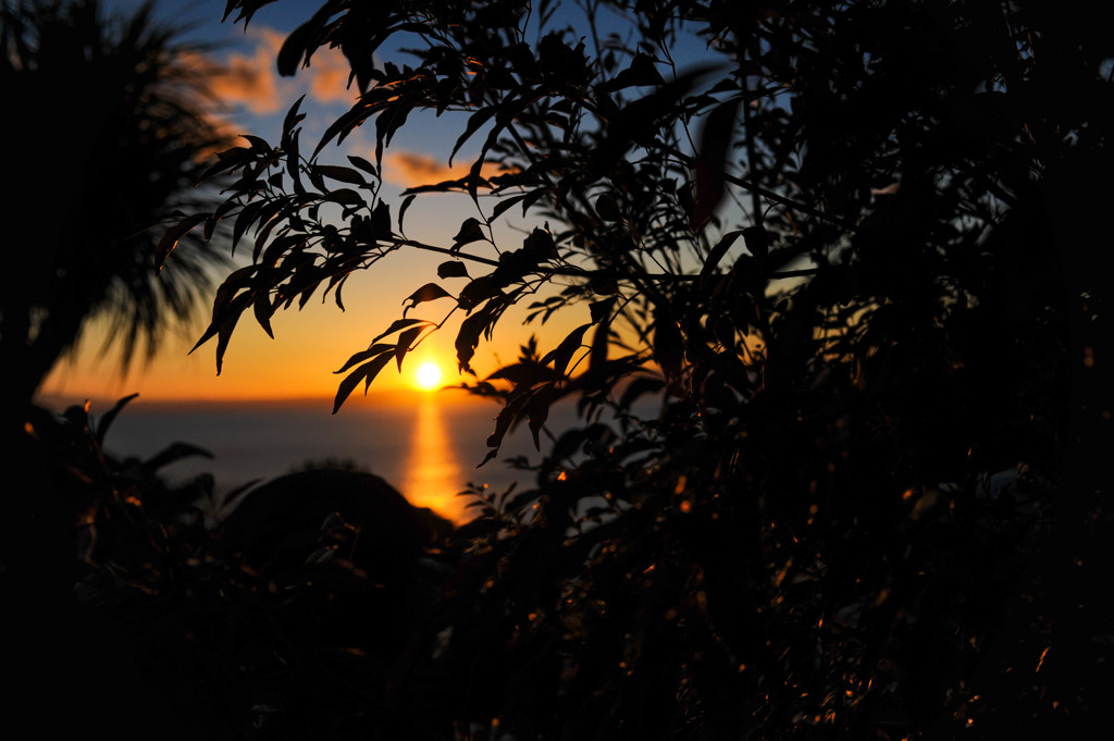 江の島の夕陽