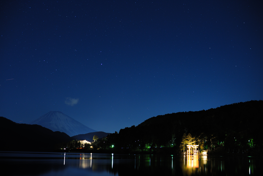 芦ノ湖の星景（標準）