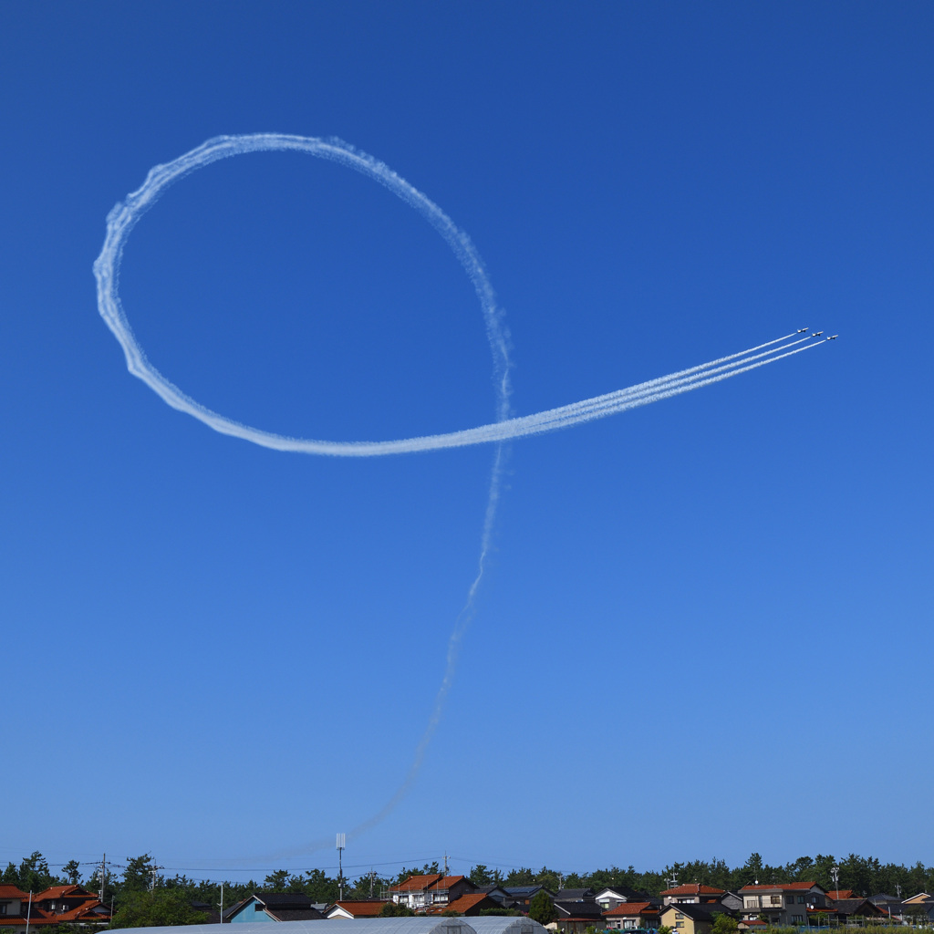 小松基地航空祭2019予行　ブルーインパルス