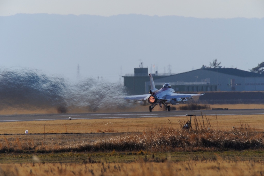 新年初撮り　F-2アフターバーナー