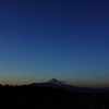 今日の夕方富士山