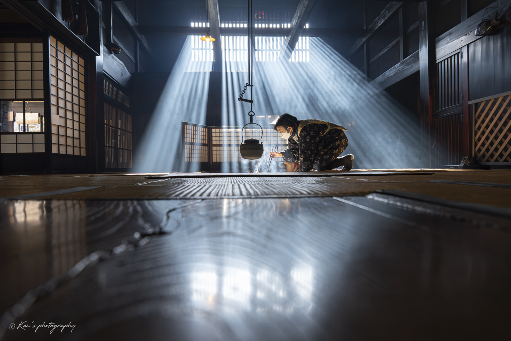 冬の光を映して