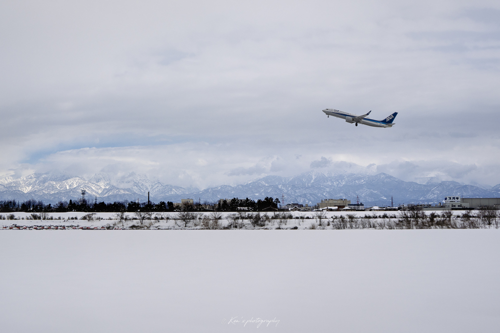 冬の空へ