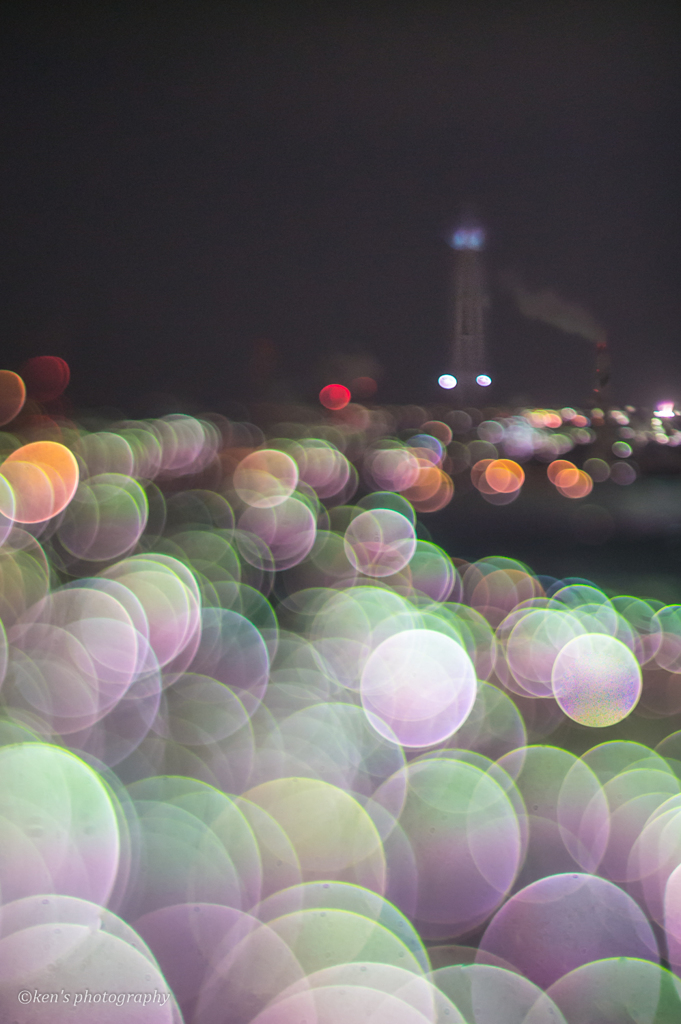 Bokeh　～暮れなずむ工場群～