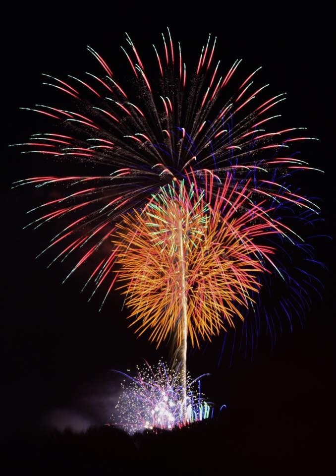 田舎の花火大会